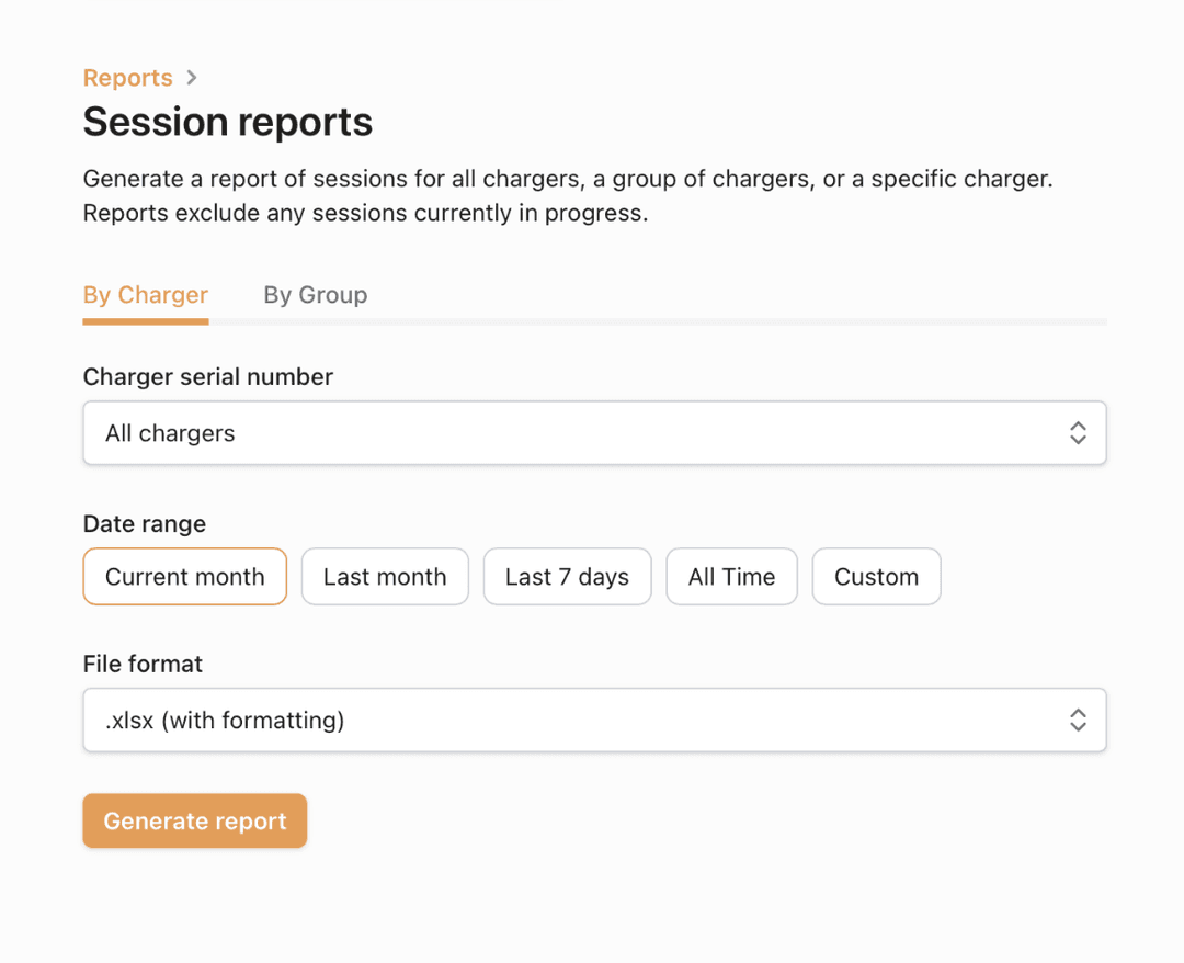 Dashboard reports preview