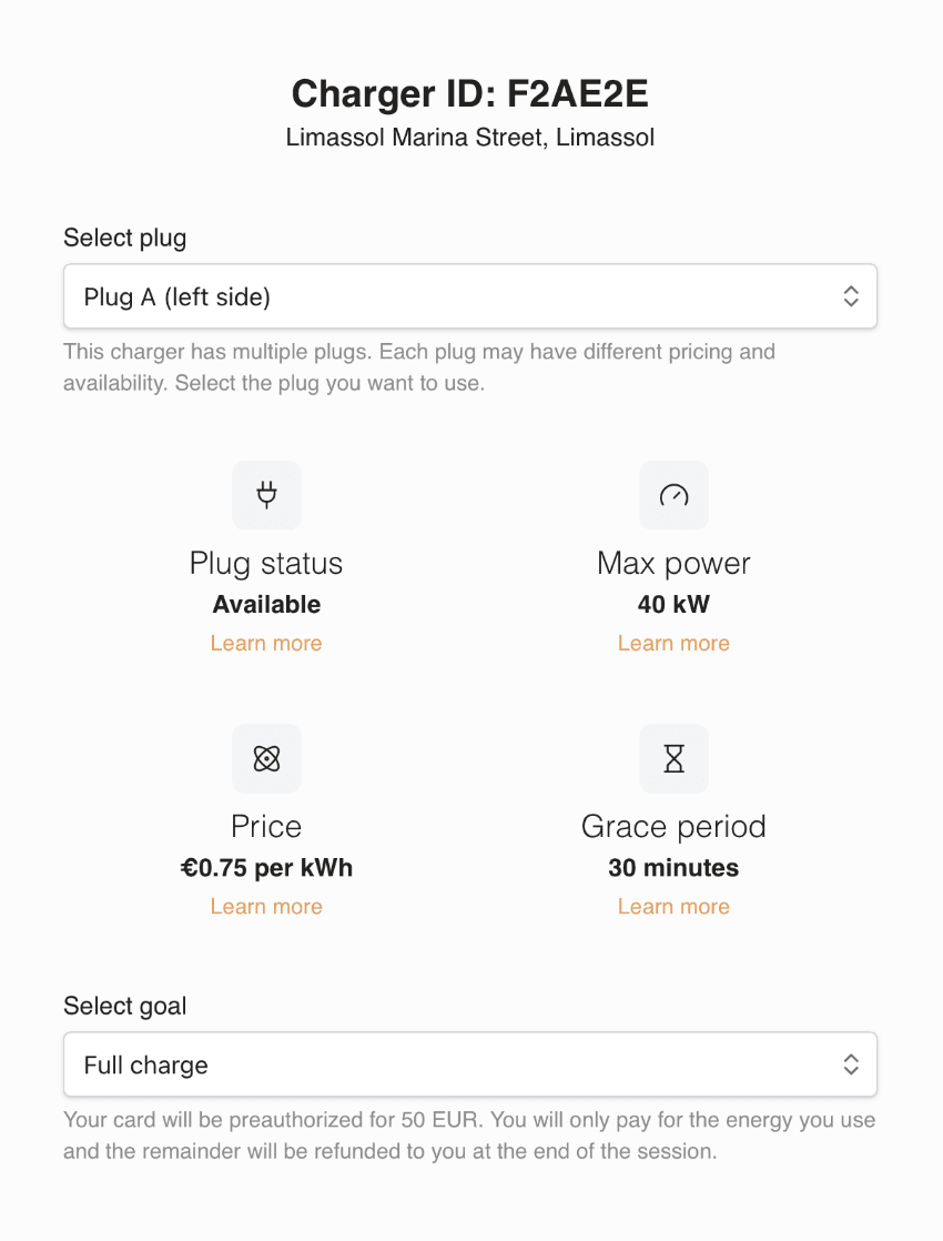 Pay App checkout preview